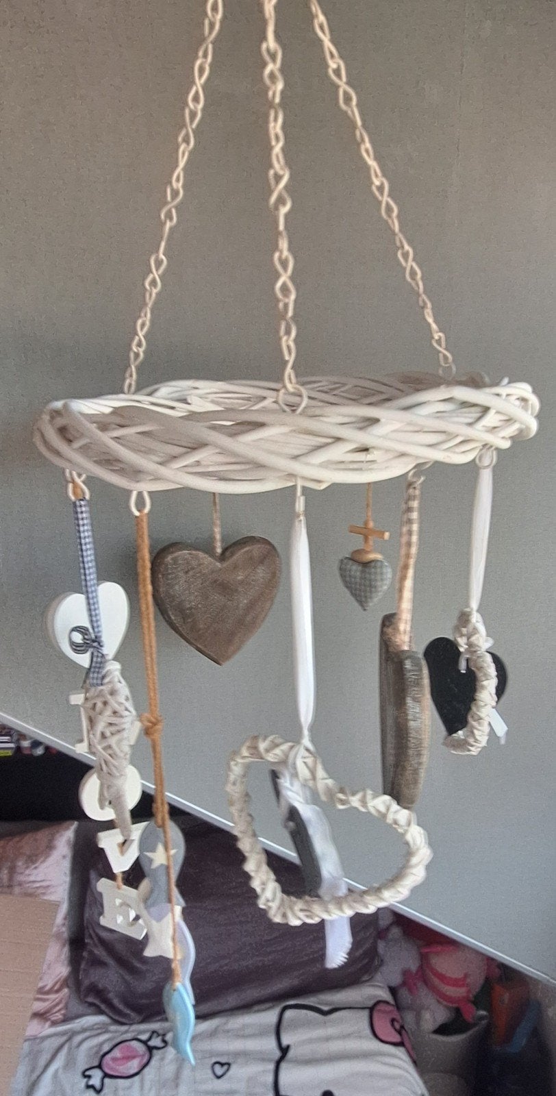 Hang decoratie, Wit, Ophalen, Ophangbaar, Wanddecoratie
