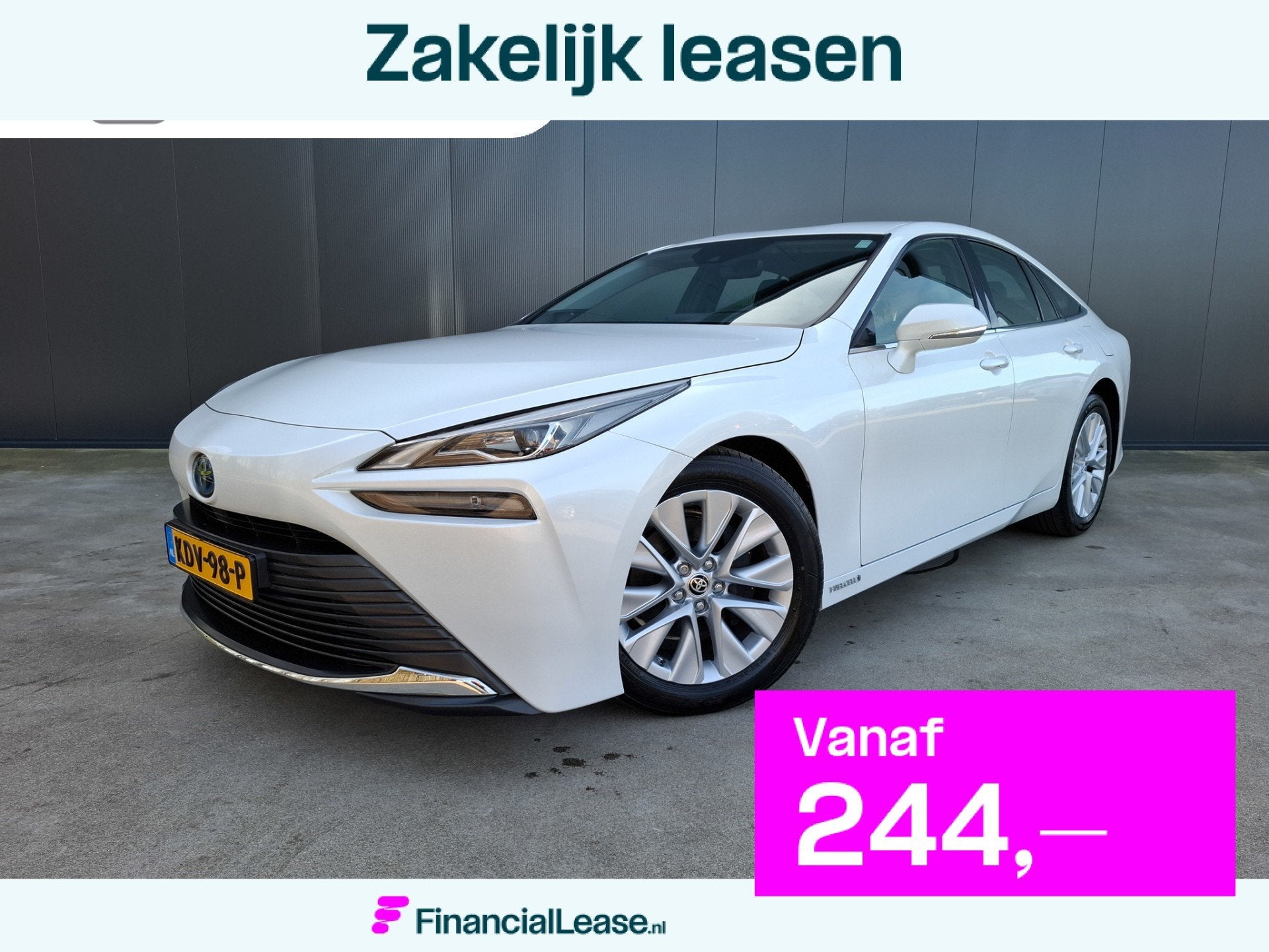 Toyota Mirai WATERSTOF H2 DYNAMIC METALLIC JBL AUDIO APPLE C, Automaat, Dealer onderhouden, Achterwielaandrijving, Gebruikt