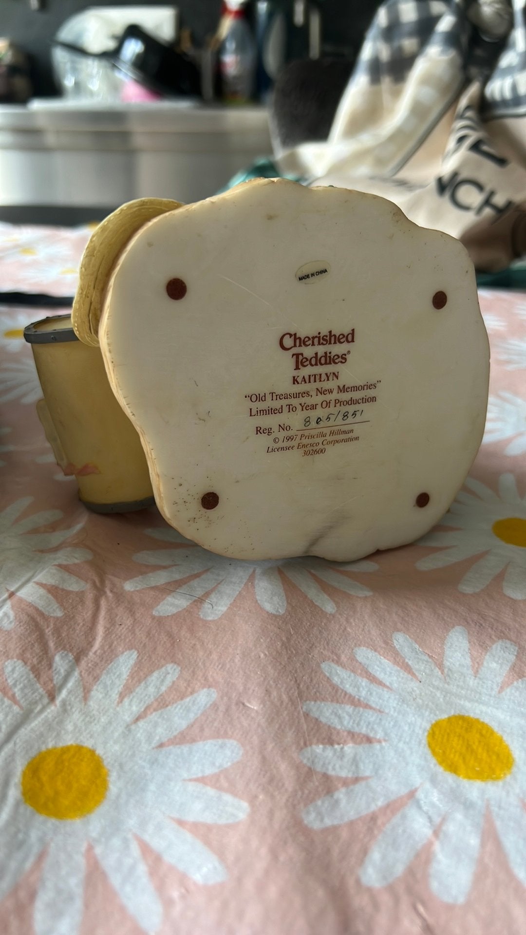 Cherished Teddies Kaitlyn "Old Treasures, New Memories", Ophalen, Zo goed als nieuw, Beeldje, Cherished Teddies