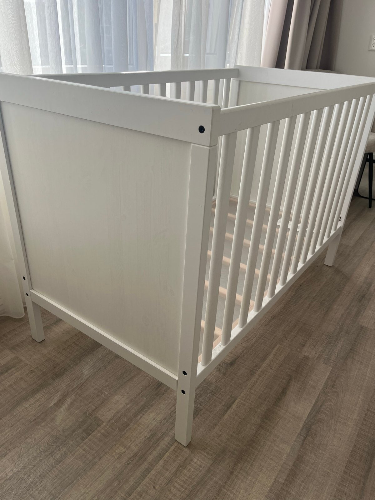 Ikea Sundvik Ledikant Wit - Inclusief lat om zijkant open te, Ophalen, Gebruikt, Ledikant