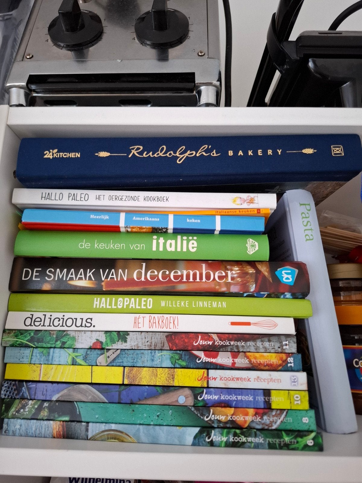 Diverse kookboeken: Rudolph's Bakery, Paleo e.d., Ophalen