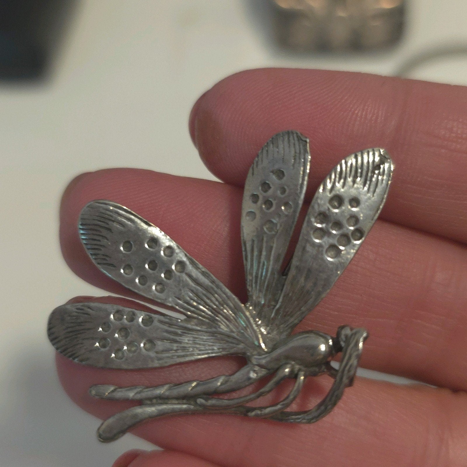 Broche libelle, Overige materialen, Zwanensingel 239, Zo goed als nieuw, Opallove