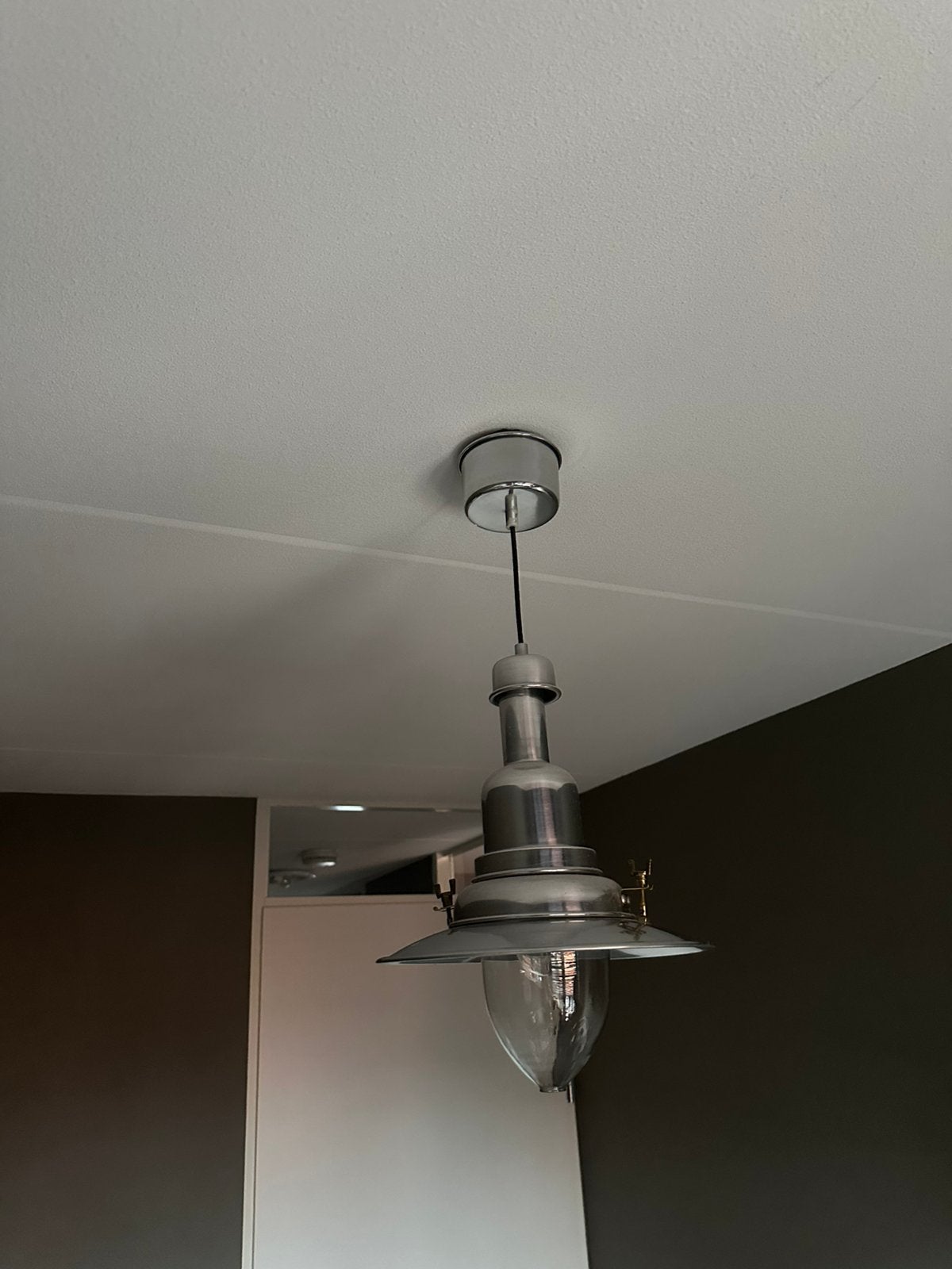Landelijke brocante hanglamp, Huis en Inrichting, Ophalen, Gebruikt