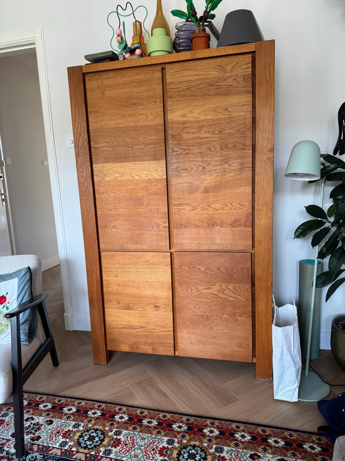 Eiken Kast - Hoge Kwaliteit (110x178x40 cm), Huis en Inrichting, Kasten | Overige, Ophalen, Gebruikt