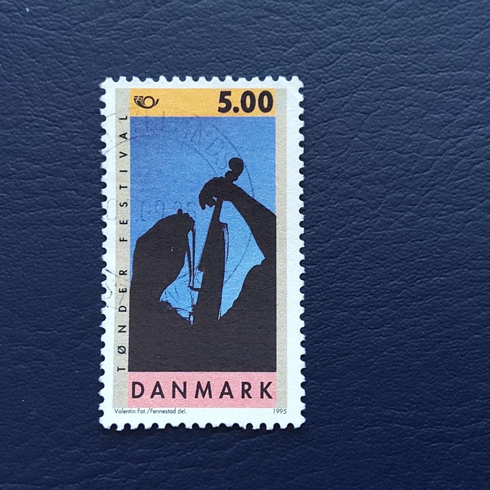 Postzegel Denemarken 1995 - Tønder Festival 5.00 DKK, Ophalen of Verzenden, Overige landen, Gestempeld