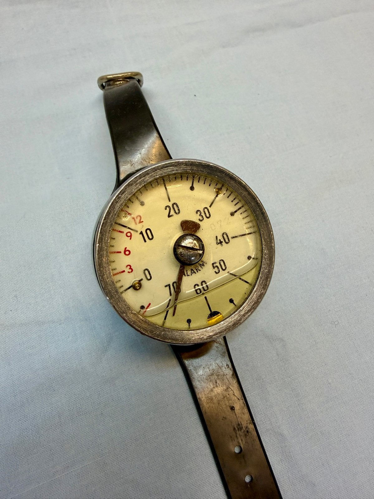 Vintage olie gevulde pols dieptemeter - Jaren '70-'80, Ophalen of Verzenden, Gebruikt, Duikcomputer