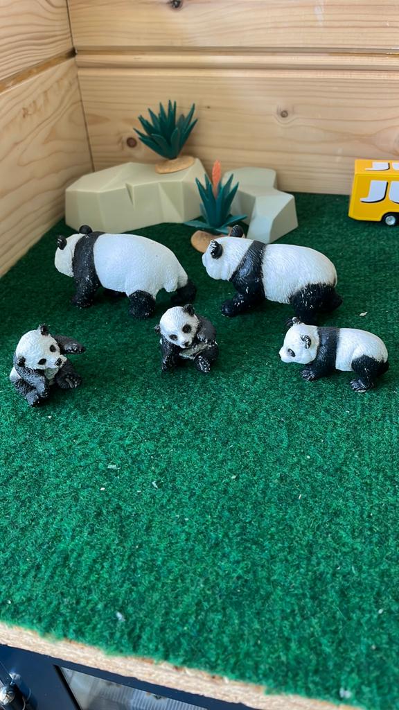 Schleich panda’s, Verzamelen, Verzenden, Zo goed als nieuw, Paard, Beeldje of Figuurtje
