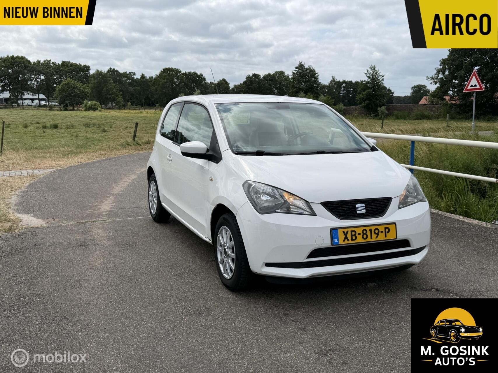 Seat Mii 1.0 Reference Airco Elektrische ramen voor, Auto's, Seat, Voorwielaandrijving, Euro 5, Gebruikt, 4 stoelen