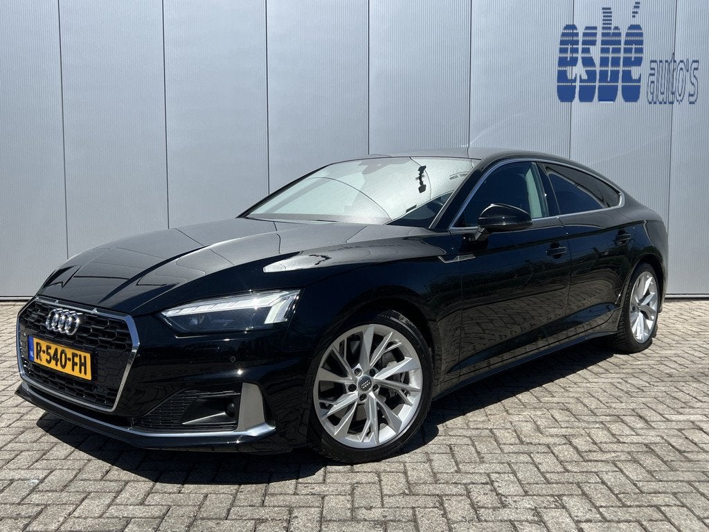 Audi A5 Sportback 45 TFSI 245 pk Quattro Sport Automaat Trek, Auto's, Audi, Automaat, Gebruikt, 4 cilinders, Zwart