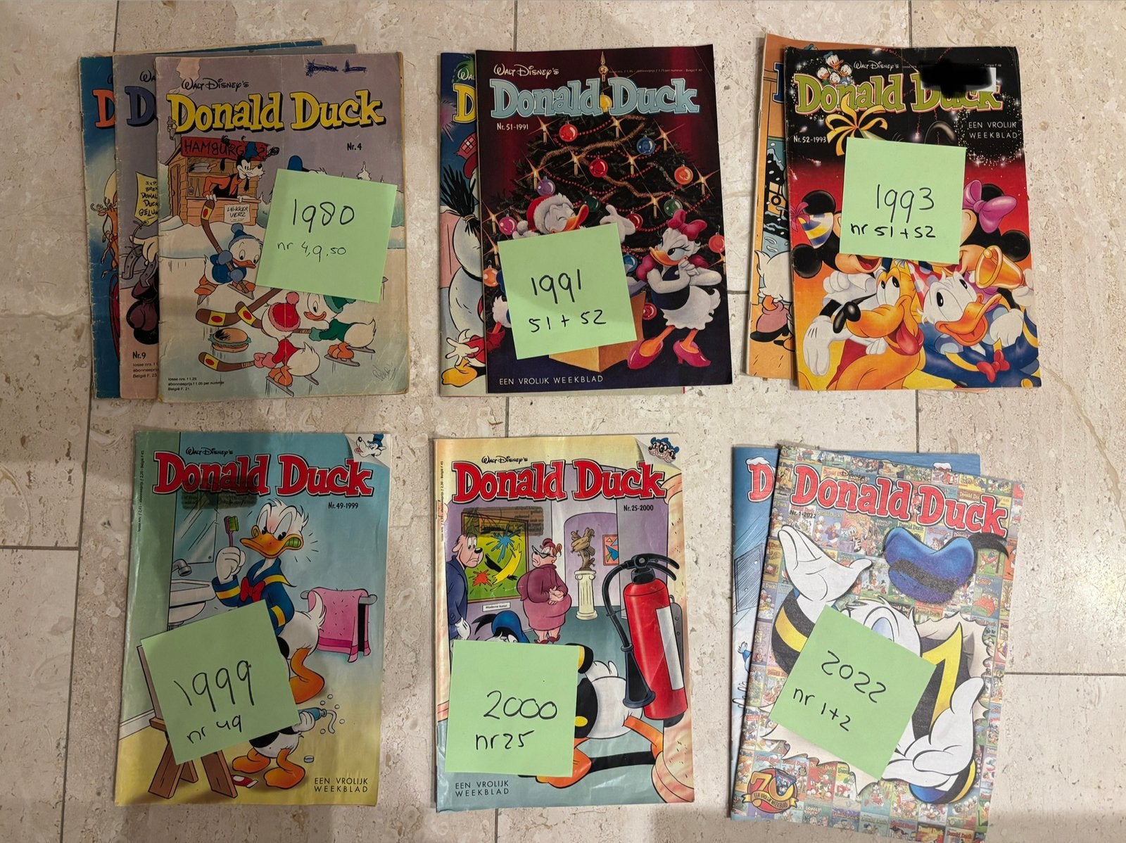 Donald Duck 11x losse nummers verschillende jaren, Meerdere stripboeken, Ophalen, Zo goed als nieuw