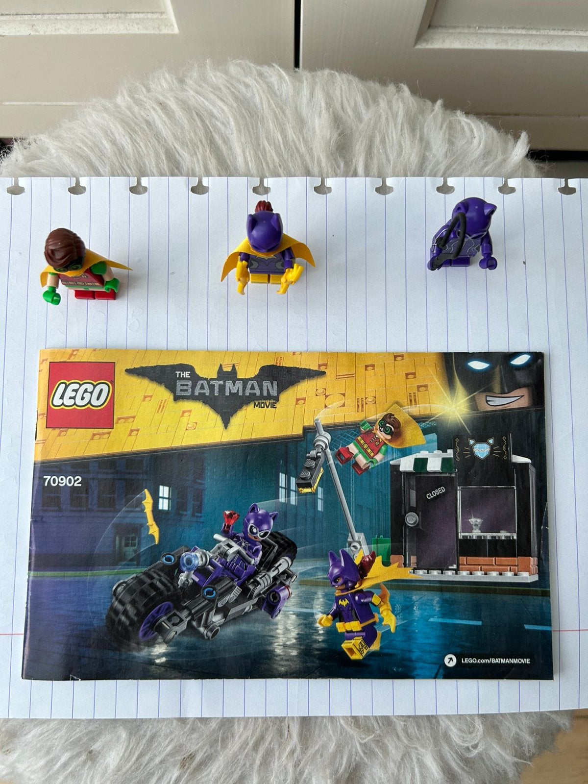 LEGO Batman Movie 70902 Catwoman Catcycle Chase., Compleet, Lego, Ophalen of Verzenden, Zo goed als nieuw