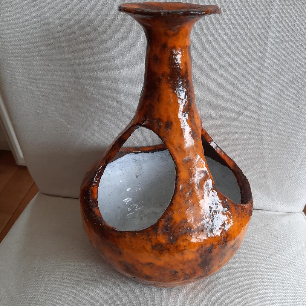 Retro waxinehouder plantenpot/vaas, Ophalen of Verzenden, Huis en Inrichting