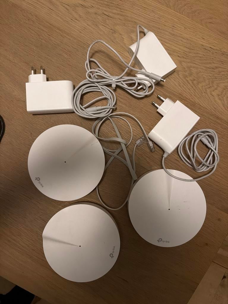 TP-Link Deco M9 Plus Mesh WiFi Systeem (3-pack), Ophalen of Verzenden, Zo goed als nieuw, Router