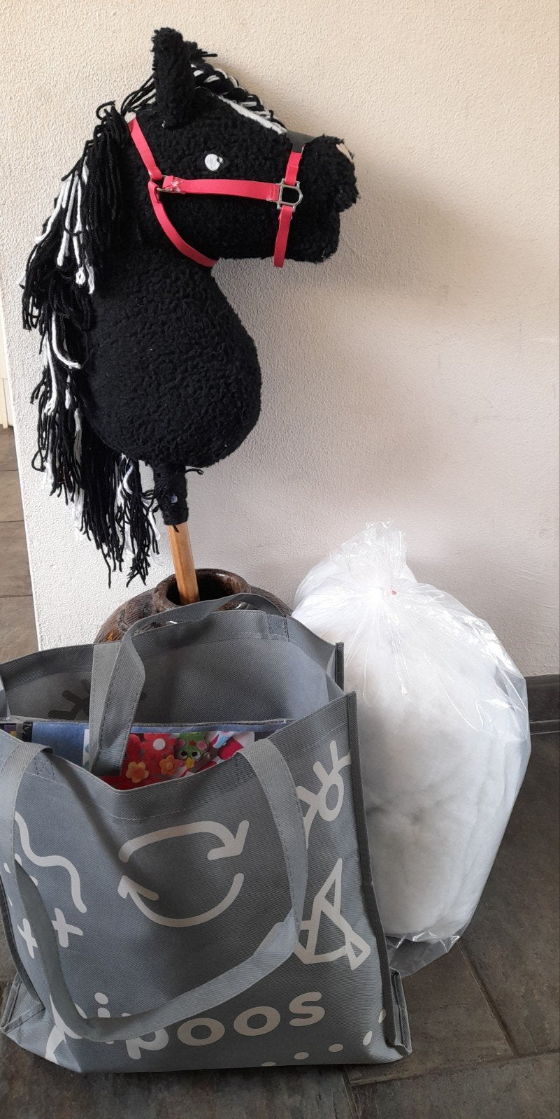 Hobbyhorse + toebehoren om zelf te maken, Hobby en Vrije tijd, Ophalen, Zo goed als nieuw