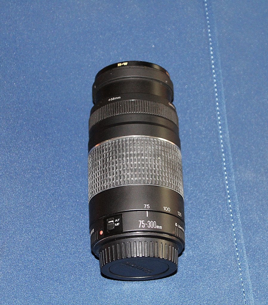 CANON EF Telezoom 75-300mm, Audio, Tv en Foto, Canon, Handmatige focus, Zo goed als nieuw, Canon EF