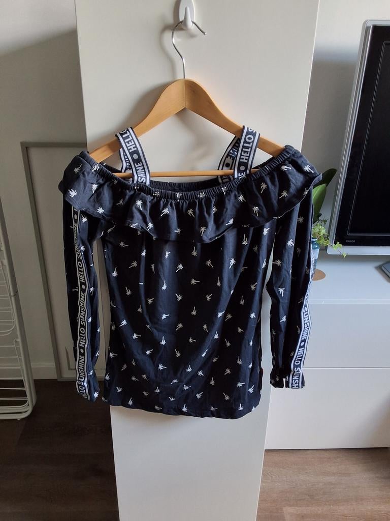 Nieuw shirt met palmbomen maat 158-164, Ophalen of Verzenden, Nieuw, Meisje, Shirt of Longsleeve