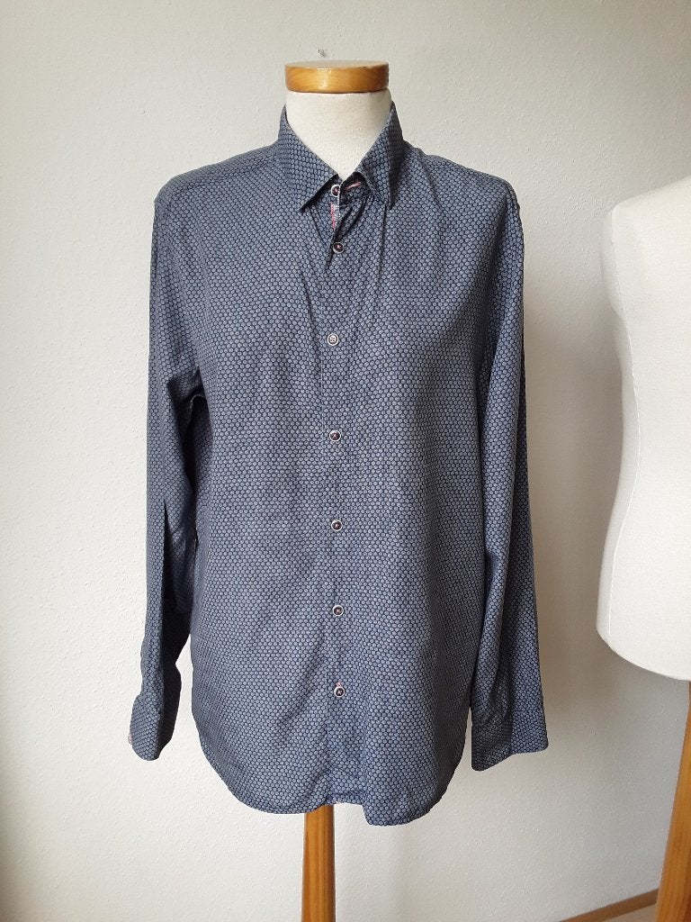 Ted Baker overhemd mt 4/L, Ted Baker, Verzenden, Zo goed als nieuw, Halswijdte 41/42 (L)
