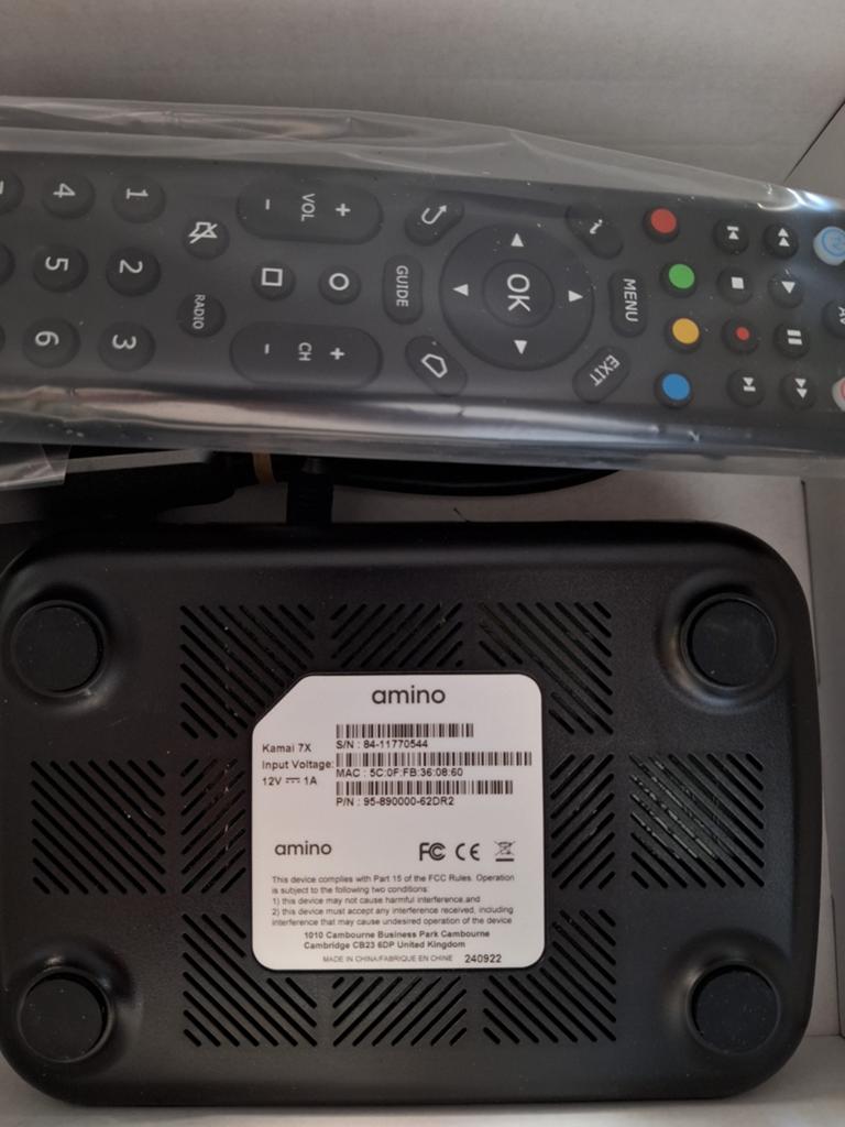 Amino Kamai 7X Decoder met afstandsbediening, Ophalen of Verzenden, Zo goed als nieuw, Decoder