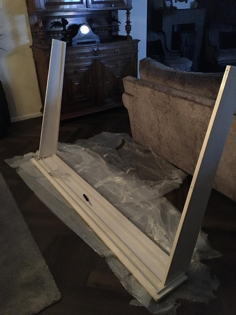 Te koop aluminium omlijsting voor een markies, Minder dan 150 cm, Ophalen of Verzenden, Zo goed als nieuw, Markies