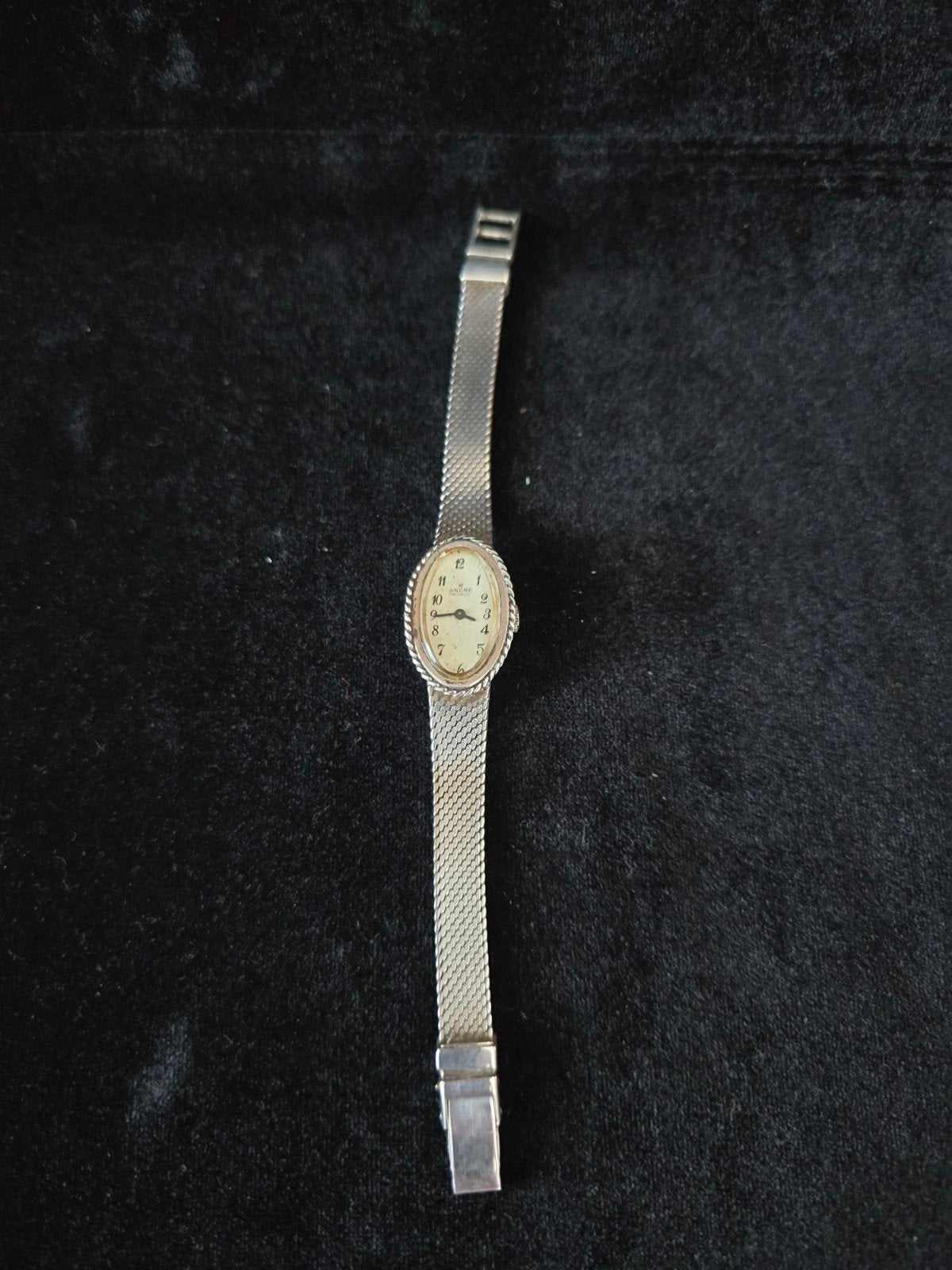 Prachtig horloge, zilver, gemerkt, Ancre, loopt/werkt., Overige merken, Gebruikt, Polshorloge, Overige materialen