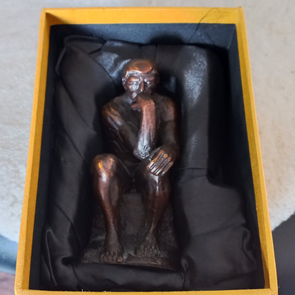 Brons beeld rodin atlas collection  13cm, Ophalen of Verzenden, Brons
