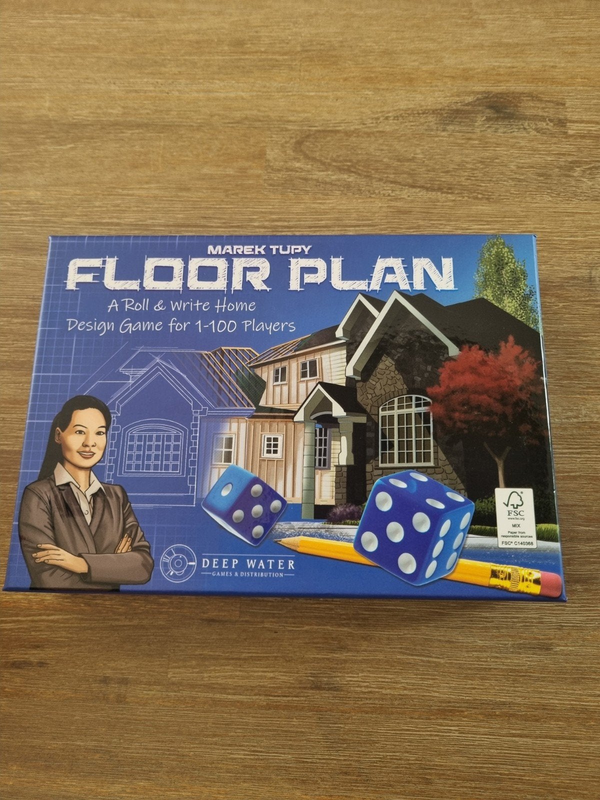 Floor Plan - Roll & Write Spel - Zo goed als nieuw, Hobby en Vrije tijd, Gezelschapsspellen | Bordspellen, Vijf spelers of meer