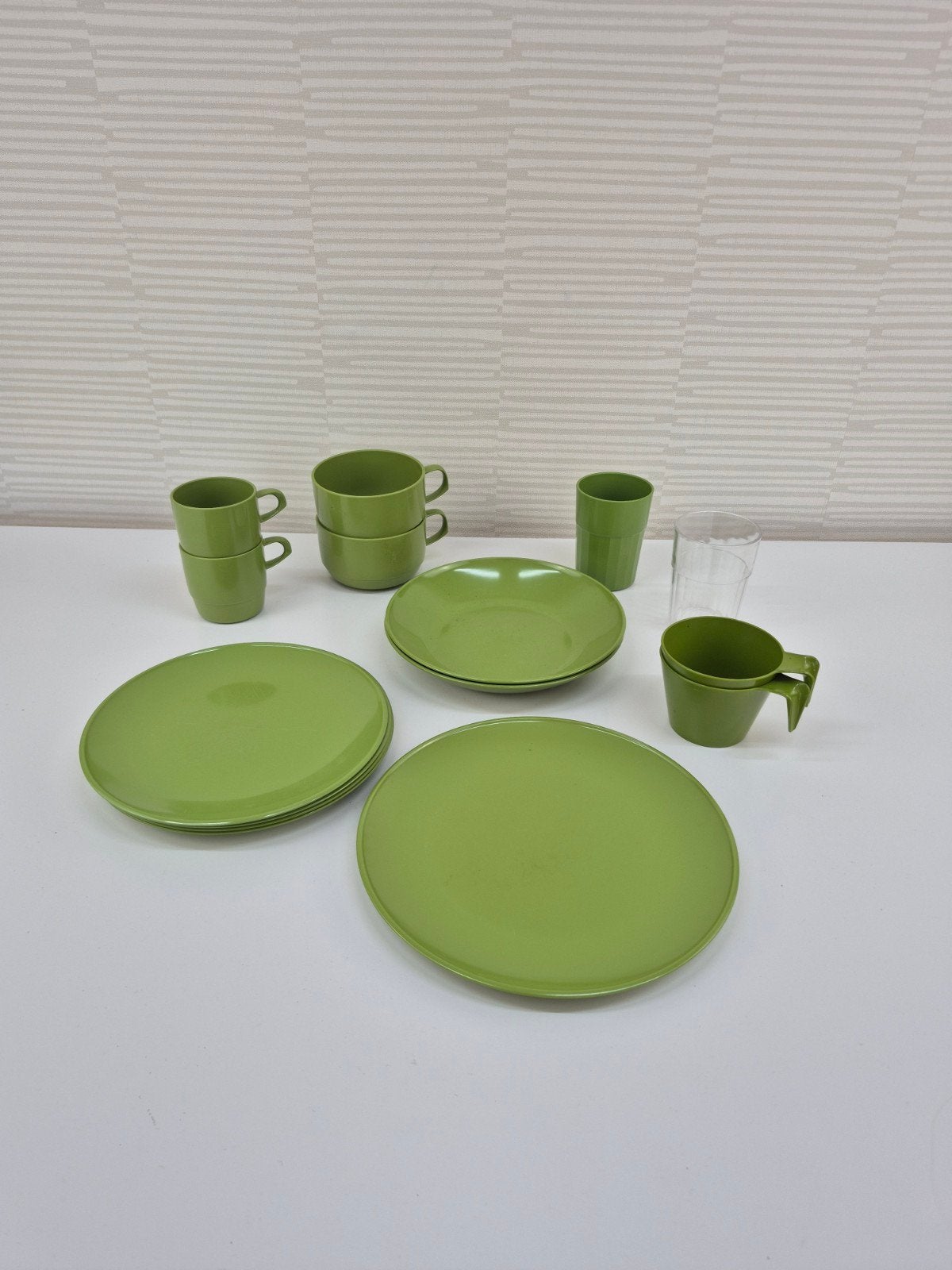 Per stuk vanaf €2,- Vintage Mepal campingservies groen., Ophalen of Verzenden, ., ., .