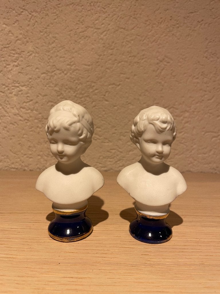 Capodimonte vintage porseleinen kinderbusten, Antiek en Kunst, Ophalen of Verzenden