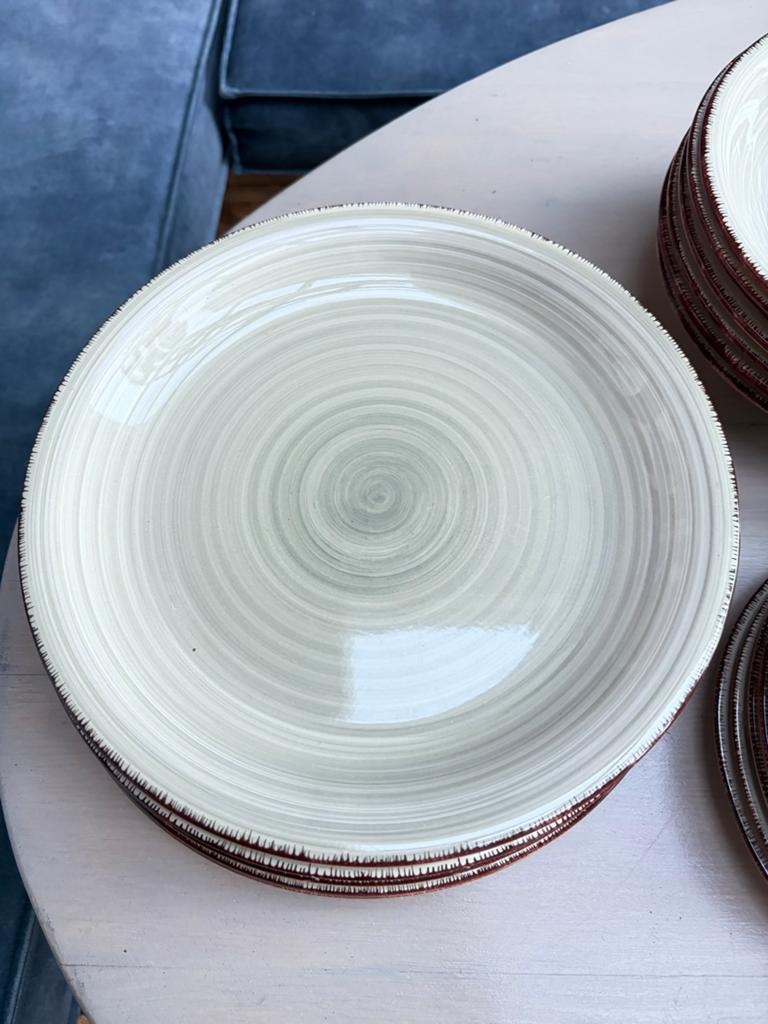6-delig servies, zo goed als nieuw, Ophalen, Keramiek, Zo goed als nieuw, Effen