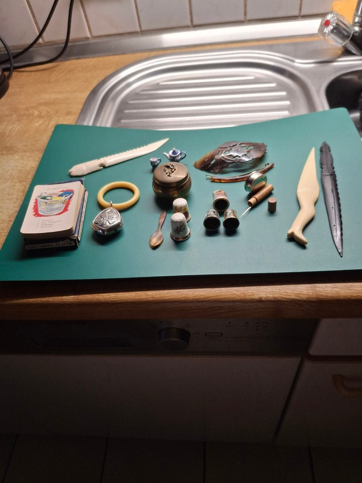 Diverse spullen één koop, Ophalen