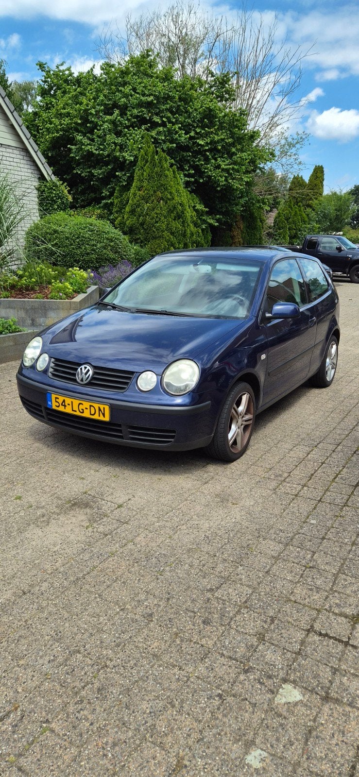 Volkswagen Polo 1.2 47KW 2003 Blauw, Stof, Blauw, 1198 cc, Origineel Nederlands