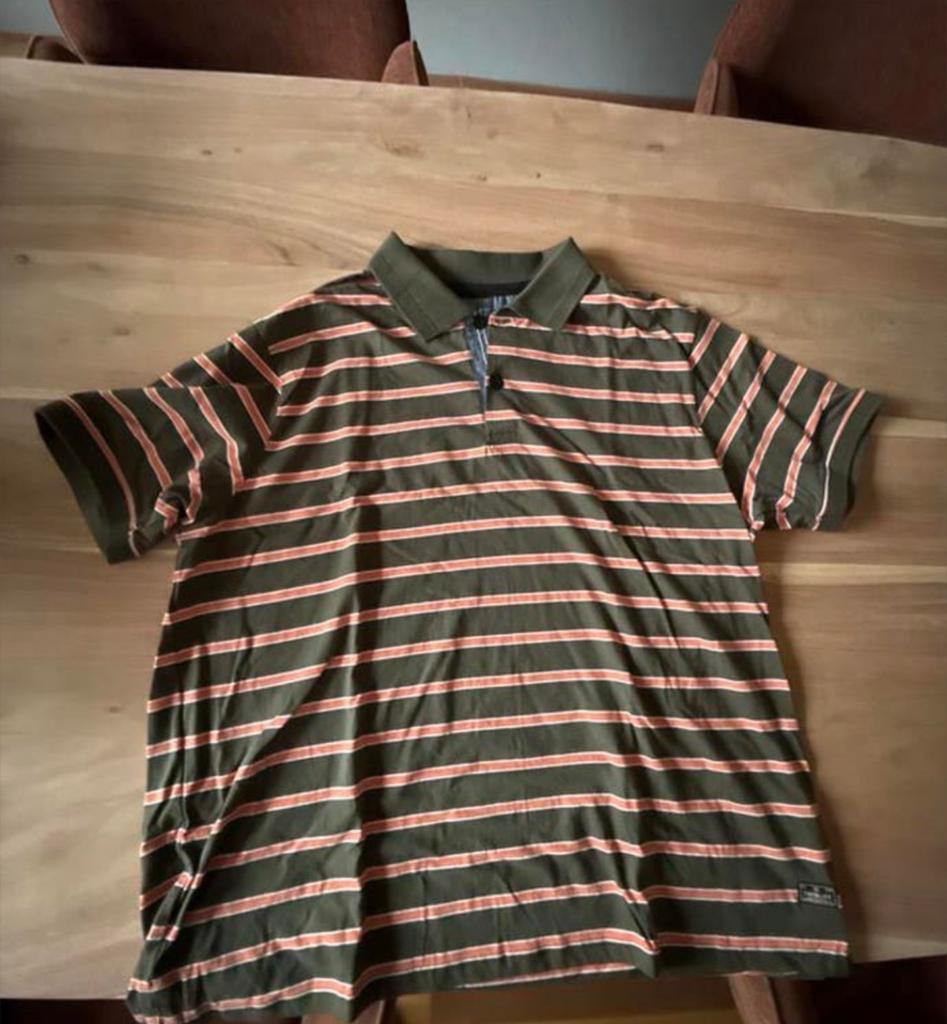 Twinlife Gestreept Polo Shirt - Comfortabel en Stijlvol, Kleding | Heren, Ophalen of Verzenden, Zo goed als nieuw, Overige maten