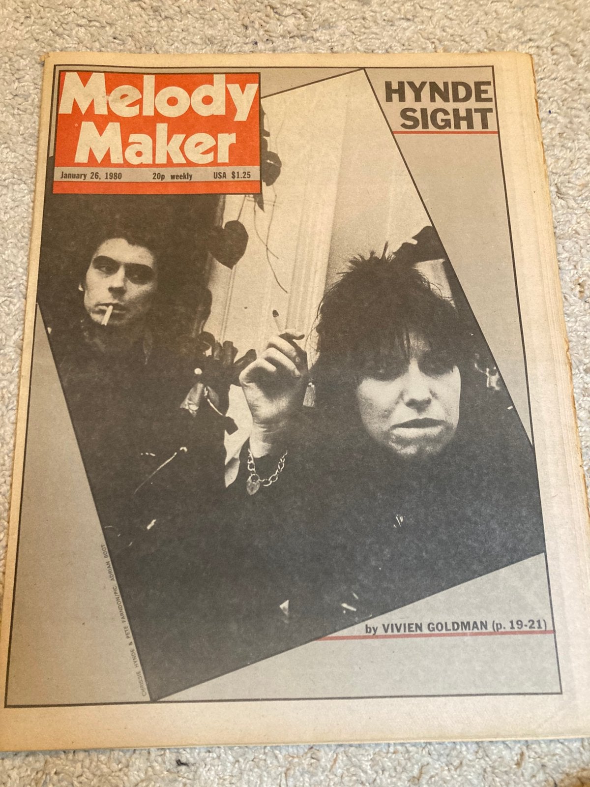 MELODY MAKER 1980 PRETENDERS Paul McCartney FRANK ZAPPA UFO, Ophalen of Verzenden, Gelezen, Muziek, Film of Tv