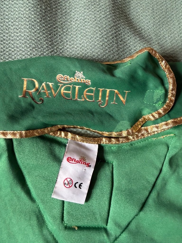 Verkleedkleren Cape Raveleijn Efteling groen, Ophalen of Verzenden, Overige typen