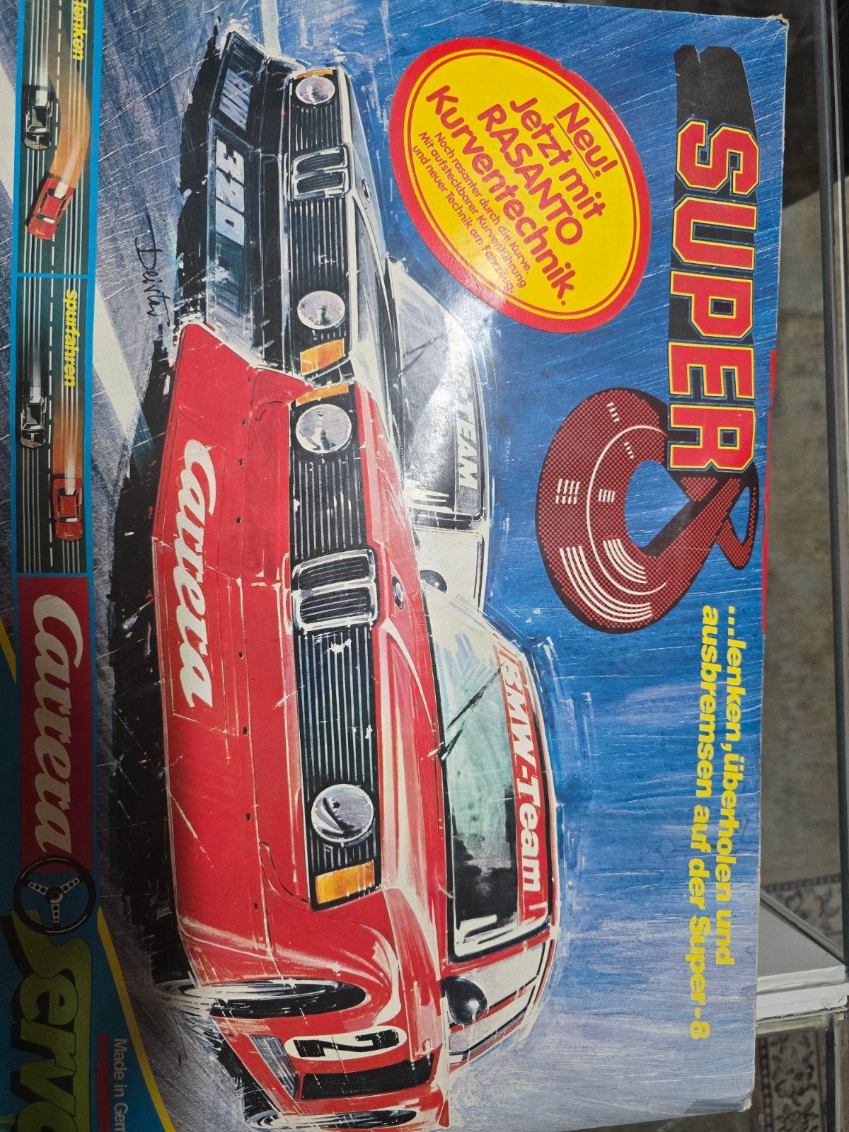 Carrera Super 6 Racebaan met 2 auto's en handleiding, Antiek en Kunst, Antiek | Speelgoed, Ophalen of Verzenden