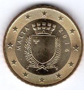 50 Eurocent Malta 2016 - Staatswapen - UNC, Verzenden, Malta, 50 cent, Losse munt