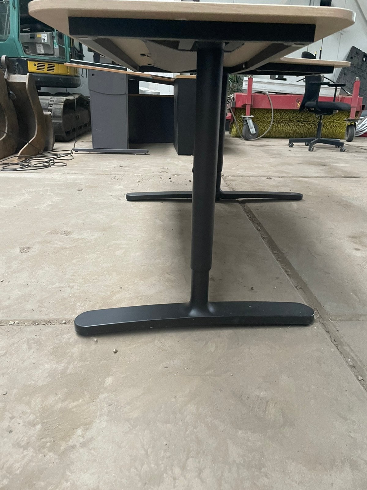 Houten bureau, Ophalen, Zo goed als nieuw, Zwart, Hout