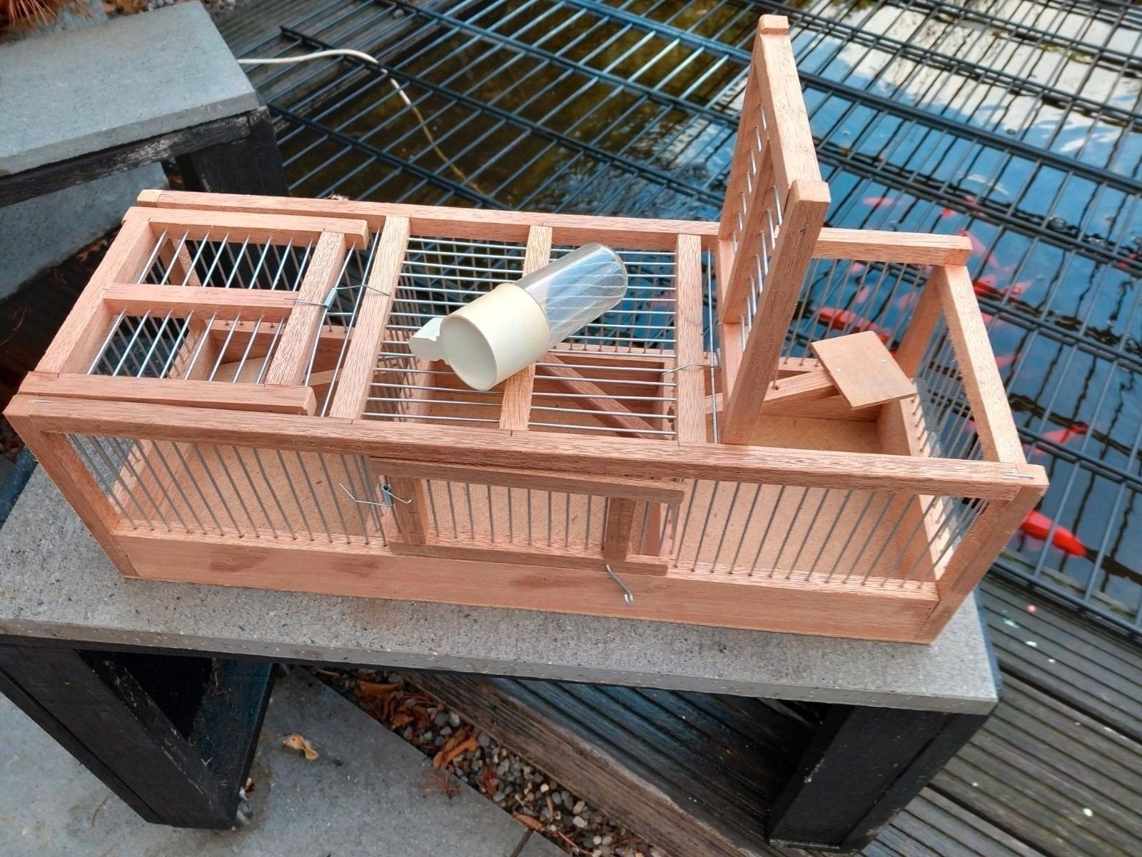 Vangkooien klepkooien voorfrontjes Zitstokken, Ophalen of Verzenden, Nieuw, Hout, Volière