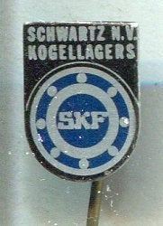 SKF E. Schwartz n.v.kogellagers blik speldje ( F_148), Verzamelen, Verzenden, Zo goed als nieuw, Transport, Speldje of Pin