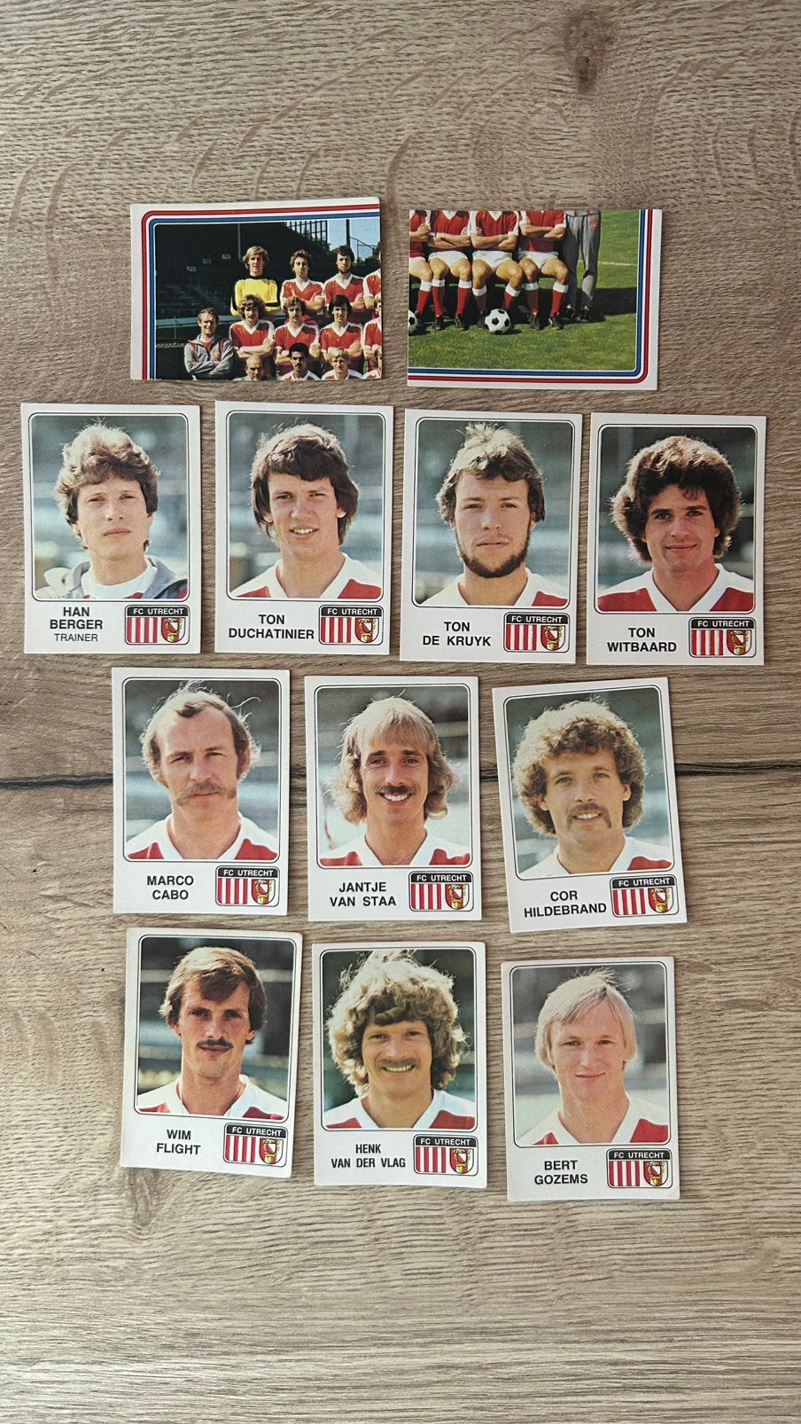 Panini Voetbal 79 plaatjes FC Utrecht 12x, Ophalen of Verzenden, Zo goed als nieuw, Meerdere plaatjes