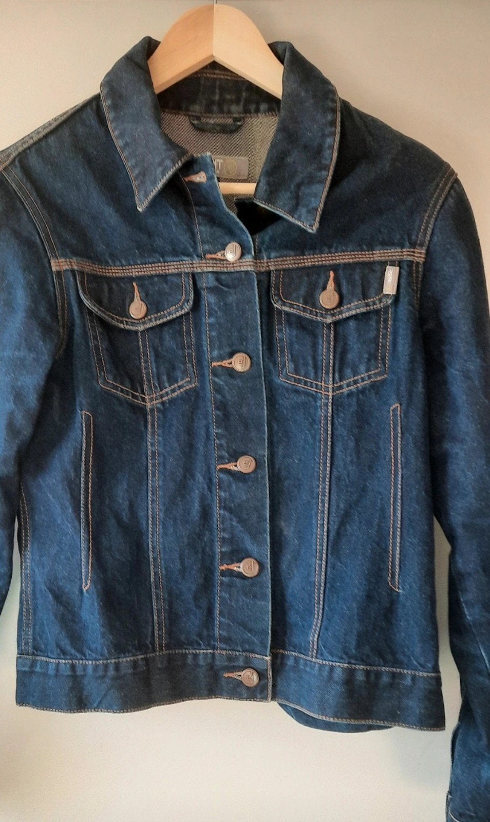 Mooi Esprit spijkerjasje - Maat S, Blauw, Ophalen of Verzenden, Zo goed als nieuw, Maat 36 (S)