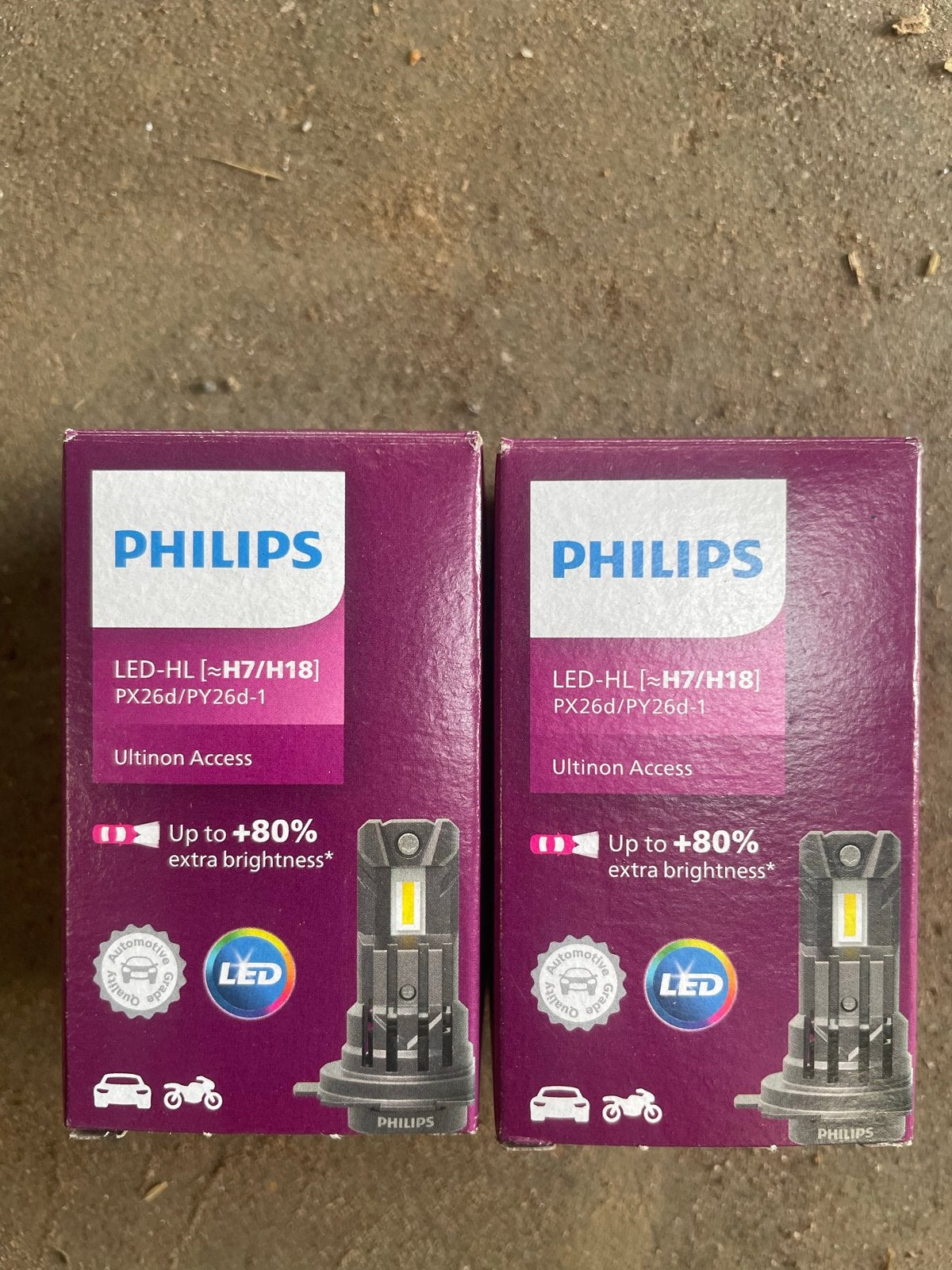 Philips Ultinon Access LED-HL H7/H18 Autolampen (2 stuks), Ophalen of Verzenden, Gebruikt, Universele onderdelen