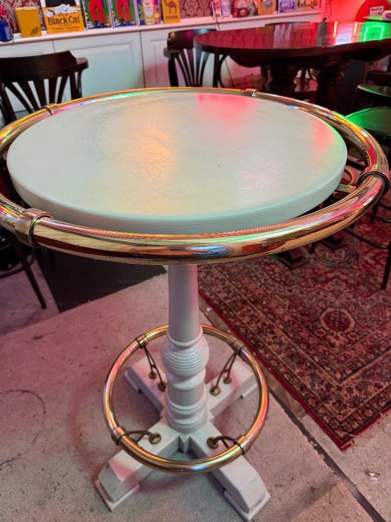 Statafel Amsterdam messing rand hangtafel hang tafel, Ophalen