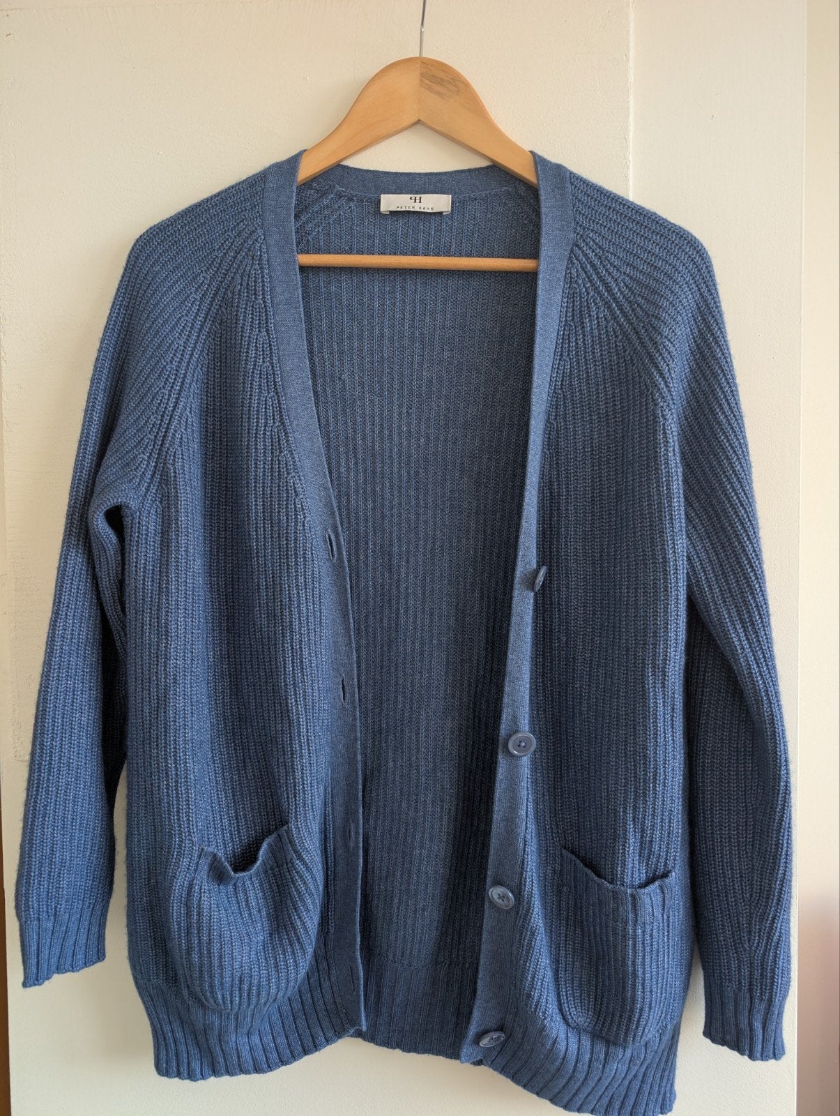 Blue Cashmere Cardigan, Kleding | Dames, Maat 38/40 (M), Zo goed als nieuw, Peter Hahn, Verzenden