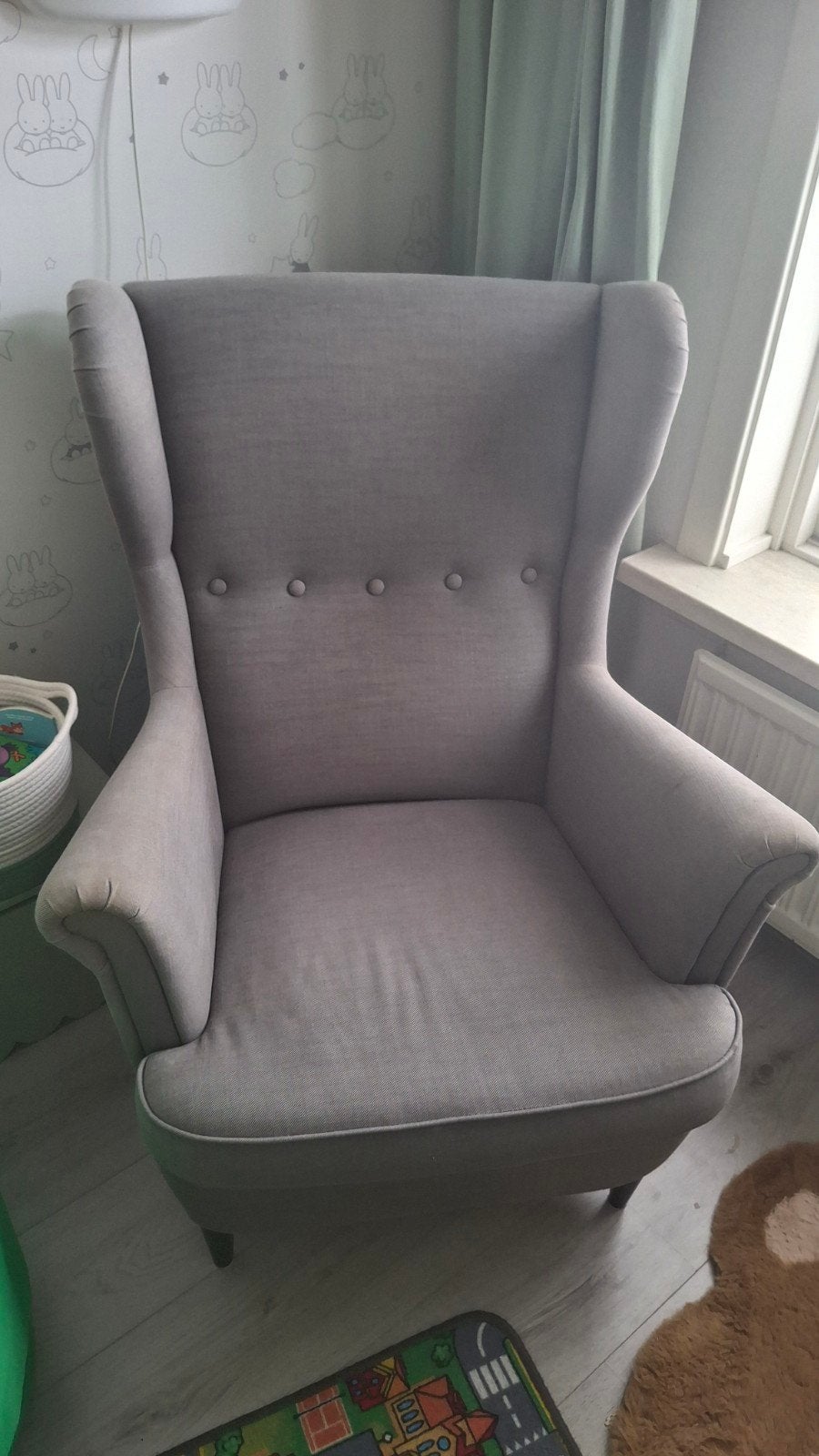 IKEA oorfauteuil Strandmon, Ophalen, Gebruikt
