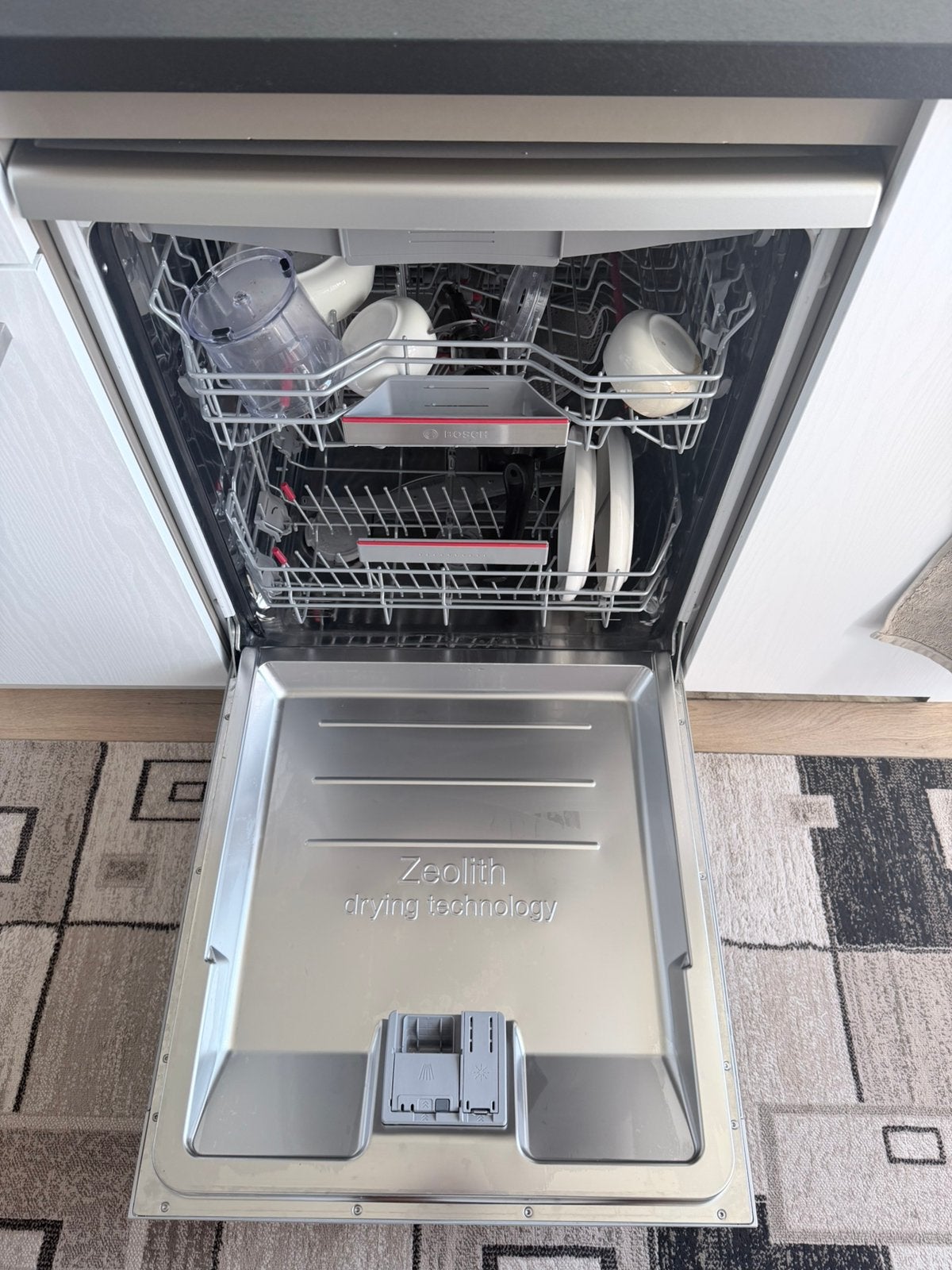 Bosch Serie 6 PerfectDry vaatwasser – Zeolith – RVS, Ophalen, Zo goed als nieuw, Minder dan 85 cm