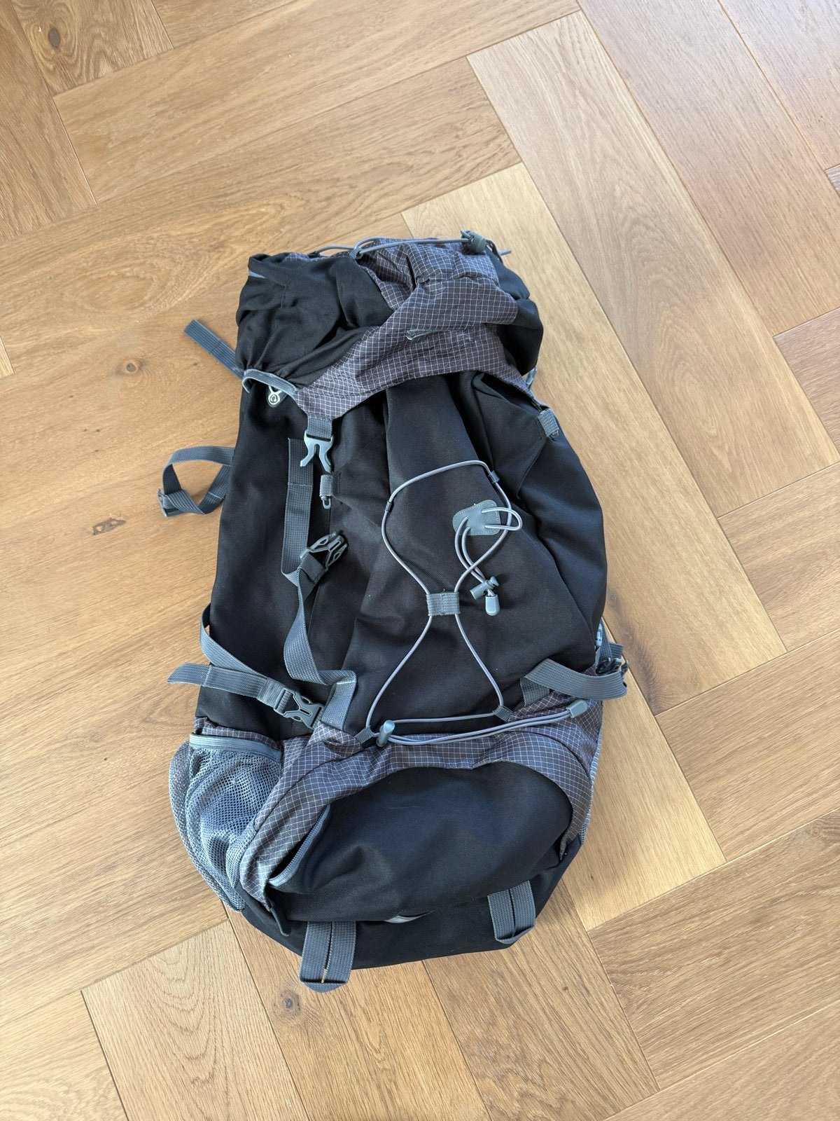 Crivit 60L rugzak met regenhoes en Seal en Go tas, Ophalen of Verzenden, Gebruikt