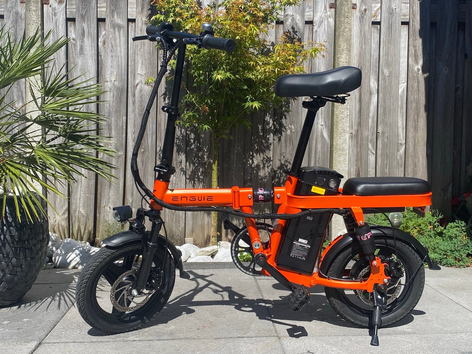 Engwe T14 mini opvouwbare elektrische fiets met 2 accu's, Overige merken, Ophalen of Verzenden, Zo goed als nieuw, 47 tot 51 cm