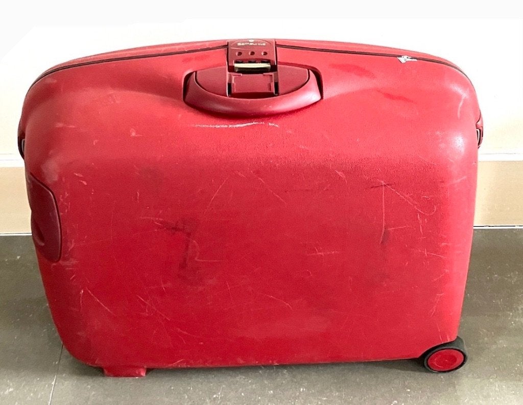 2 stuks Samsonite koffers - Rood en Blauw, Sieraden, Tassen en Uiterlijk, Koffers, Ophalen, Gebruikt, 50 tot 60 cm, Hard kunststof