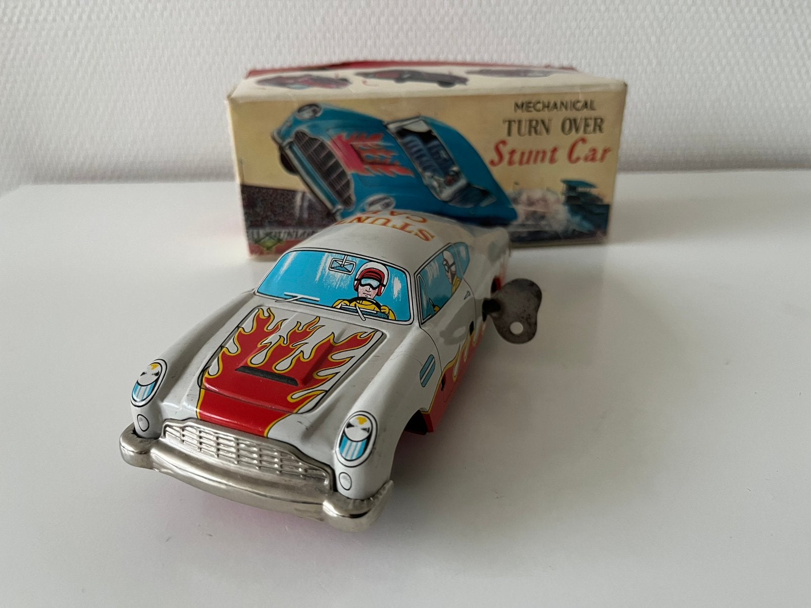 Blikken speelgoed stunt auto, Ophalen of Verzenden